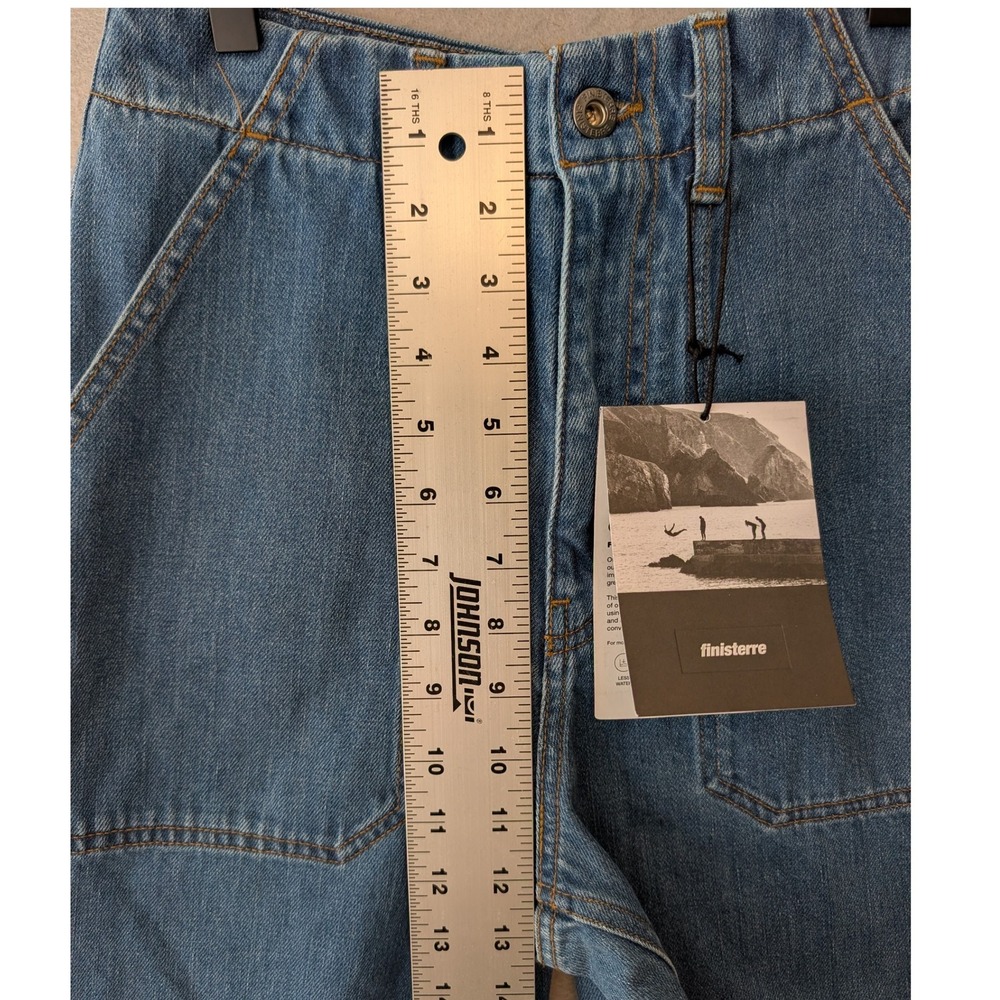 NWT Finisterre Yarrel Barrel Jeans in indigo Blue - Women 26R - Picture 9 of 15
